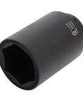 Half Inch Drive Deep Impact Socket 1-11/16 In 6 Point Cr-Mo Alloy Steel Radius Corner with Dual Size Markings