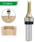 Top Tier 12.7Mm Half Inch Shank Router Bit Double Ball Bearing Design for flawless wood edging on hardwood and composite slabs