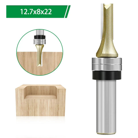 Top Tier 12.7Mm Half Inch Shank Router Bit Double Ball Bearing Design for flawless wood edging on hardwood and composite slabs