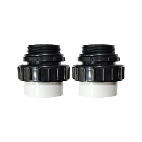 Two Pack 2 Inch MIP To 2 Inch PVC Hi Temp Union Fittings 21063 200 000 compatible with Whisperflo and Intelliflo pool pumps