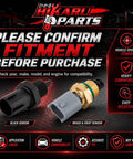 Precision Direct Fit Coolant Temperature Sensor For Saturn Astra Engine Cooling System Replacement Part shown with black and brass sensors.