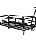 Heavy Duty Folding Hitch Cargo Carrier With 750 Pounds Capacity fits two inch receiver, includes wheels and handle