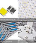 Close-up of LED chips and heat sink design in Beastly Bright 300W LED Flood Light With 24000 Lumens Outdoor Security Lighting