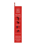 Red packaging side of X Stay Wrist Stabilizer showing application instructions and size options S/M or L/XL.