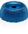 Badass Two Inch Tungsten Carbide Contour Wheel For Die Grinders with coarse grit for wood carving and material removal.