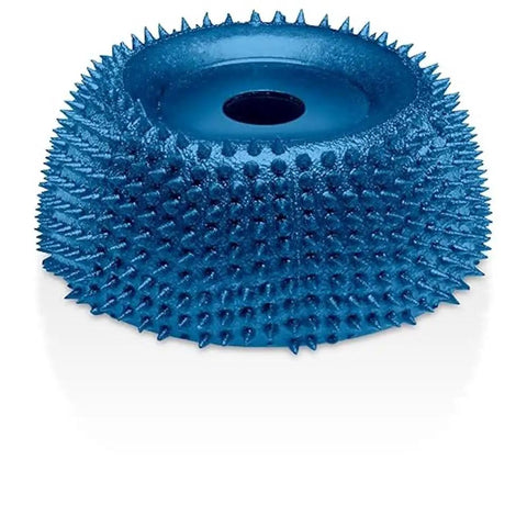 Badass Two Inch Tungsten Carbide Contour Wheel For Die Grinders with coarse grit for wood carving and material removal.