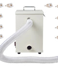 Heavy Duty 1000W Dust Collector With Dual Impeller Beast Shop Vacuum For Dental Labs and Maker Spaces, with flexible hose.