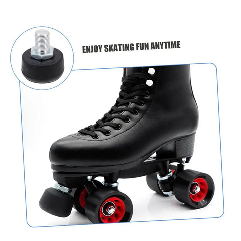 Two Pack Adjustable Rubber Toe Stoppers For Quad Skates Durable Brake Block Replacement For Roller Skating Shoes High Elastic Rubber Design