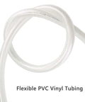 Half Inch ID And Three Quarter Inch OD Ten Foot High Pressure Braided Clear PVC Vinyl Tubing Heavy Duty Reinforced Hose