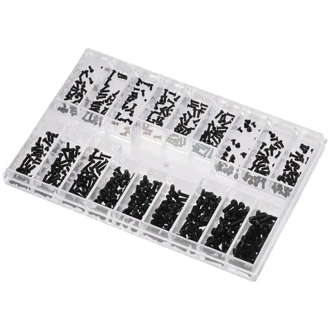 Small Screws Assortment Kit With 18 Kinds M1.2 M1.4 M2.0 Mini Micro Screws Set in a clear box for eyewear and watches repairs