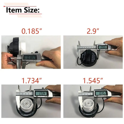 Measurement details of Gas Cap Replacement For Dodge Ram 1500 2500 3500 Grand Caravan Durango Journey and Chrysler 2000-2020 Models