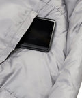 Pocket detail of Cosmic Synthetic Fill 40 Degree Backpacking Sleeping Bag With Compression Straps Ultra Compact And Lightweight Regular