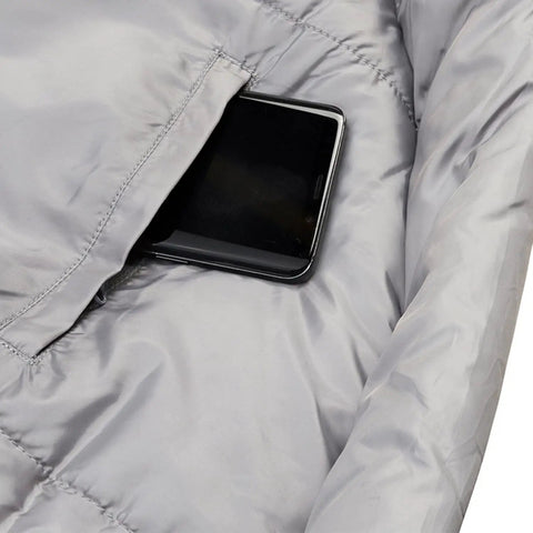 Pocket detail of Cosmic Synthetic Fill 40 Degree Backpacking Sleeping Bag With Compression Straps Ultra Compact And Lightweight Regular