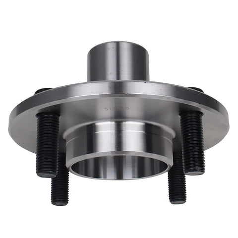 Front Wheel Hub And Bearing Assembly 518510 For Ford Focus 2000 To 2011 4 Lug Pattern Plug And Play Replacement visible in silver metal