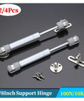 Lid Support Gas Strut For Kitchen Cabinets With Slow Close, 100N Holding Power, 2 Pack Or 4 Pack, metal hydraulic springs on black