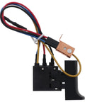 Top Shelf Trigger Switch Replaces 1609730099 And 4870595001 for 13 Amp Reciprocating Saw with wires and black housing.
