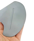 Top view of metal hinge replacement for MX Ergo wireless trackball repair part.