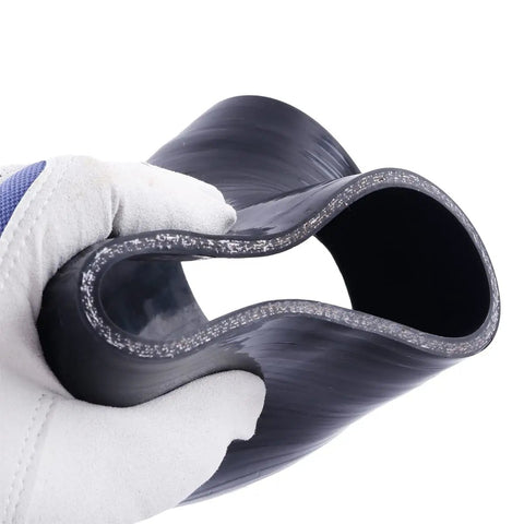 Close-up view of a 3 Inch Inner Diameter 45 Degree Silicone Coupler Reinforced Hose 4 Ply Turbo Intercooler And Intake Piping 76mm