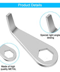 Ring Doorbell Tool Kit for Fast Battery Doorbell Install and Safe Removal All In One Screwdriver Key Tool Set for Ring Doorbell Camera 2024 Must Have Essential Camera Tool Accessories Pack for Easy Maintenance and Troubleshooting, featuring silver right angle tool for battery removal