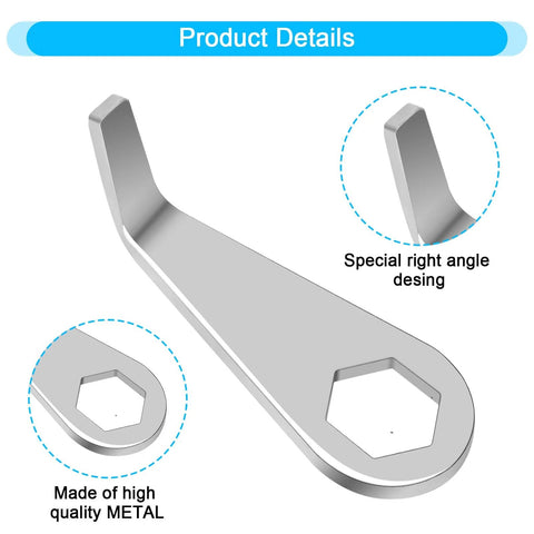 Ring Doorbell Tool Kit for Fast Battery Doorbell Install and Safe Removal All In One Screwdriver Key Tool Set for Ring Doorbell Camera 2024 Must Have Essential Camera Tool Accessories Pack for Easy Maintenance and Troubleshooting, featuring silver right angle tool for battery removal