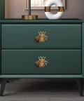 Bee Shape Cabinet Knobs 2 Pack Nature Inspired Single Hole Pulls For Cabinets Dressers Furniture Doors Antique Gold Zinc Alloy Electroplated Finish Rust Resistant on green dresser