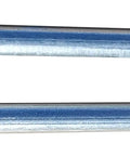 Heavy Duty Grooved Conveyor Rollers 2 Pack 1.9 Inch By 24 Inch Between Frame Galvanized Steel with spring-retained shafts.
