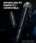 Wireless XLR Microphone Transmitter And Receiver Kit For Pro Gigs 2.4GHz Plug-On Wireless Mic Adapter with microphone