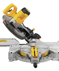 Top Tier 12 Inch Corded Compound Miter Saw Featuring Slick Slide Fence Knockout Accuracy Heavy Duty Build And Game Changing Precision For Serious Woodworkers Renewed Single Bevel Design with sliding feature.