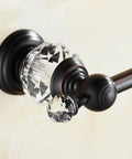 Close-up of Must Have Luxury Crystal Series Double Towel Bar Wall Mount with elegant crystal accent, sleek modern finish.
