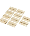 Gold 35x22mm Cabinet Hinge Set For Small Doors And Drawers 4 Hole Jewelry Box Decorative Hardware Zinc Alloy Build For Lightweight