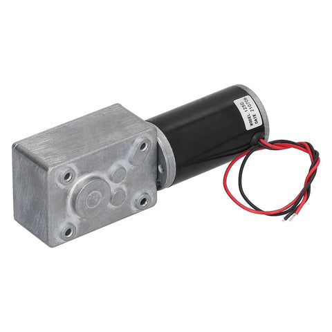 Top Shelf 12V Self Locking Dc Gear Motor Features A Tough Die Cast Aluminum Shell cranking out serious high torque at eighty rpm.