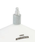Universal Bearing Packer Cone for Wheel Bearings with grease gun fitting, close-up view showing white cone and metal connector.