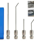 4 Pack High Pressure Washer Nozzle Tips With 1/4 Quick Connect, needle nose tips and dual-length wands for deep cleaning