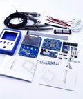Dual Channel Handheld Digital Oscilloscope Kit with Two Point Four Inch Touch Screen Portable On The Go Battery Powered Signal Generator