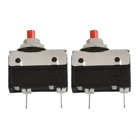 Straight Up No Sweat Push Button Circuit Breaker Switch 2.5A To 5A With Dead Simple Manual Reset for compact blender use.