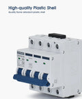 DC Miniature Circuit Breaker 4 Pole 1000V 20A Isolator For Solar PV System With Thermal Magnetic Trip DIN Rail Mount shown