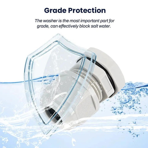 10Pcs M10x1.5 Cable Gland With Gasket 2-5mm Threading, Nylon PA Material Wire Seals, Heavy Duty Waterproof Cord Grip Kit in water