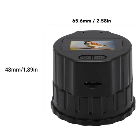 Digital Eyepiece Telescope Camera With 16MP Photos And 1080p Video Recording For 28mm To 48mm Telescopes, compact design shown