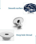 Round Cabinet Knobs With Screws For Dresser Kitchen Bathroom Stainless Steel Anti Rust Durable Hardware Pulls For Cabinets And Drawers Easy Install Built To Last Smooth Glide Modern Polished Finish, stainless steel round knob, 1.1 x 0.8 in