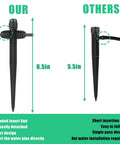 Comparison of 6.5in and 5.5in drip irrigation emitters for Drip Irrigation Emitter Sprayer Kit For One Quarter Inch Tubing Easy Setup