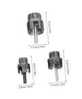 Ciieeo 3 Piece Pipe Threader Kit For Pvc Plumbing, Electric Drill Compatible Threading Tool with interchangeable die heads.