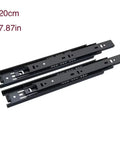 Heavy Duty Ball Bearing Undermount Drawer Slides For Slick Smooth Cabinet Glide And No Sweat Install, 20cm black runners