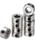 10 Pack 5mm Shaft Lock Collars With Set Screws 304 Stainless Steel 10mm Outside Diameter 5mm Thick For 5mm Lead Screws And Rod Shafts Durable Anti Corrosion Round Bore Ring