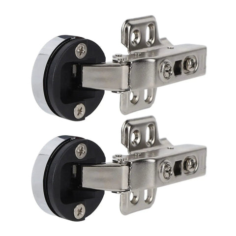 Stainless Steel 201 Glass Door Damping Hinge With Hydraulic Soft Close System for cabinets and bookcases, straight arm detail