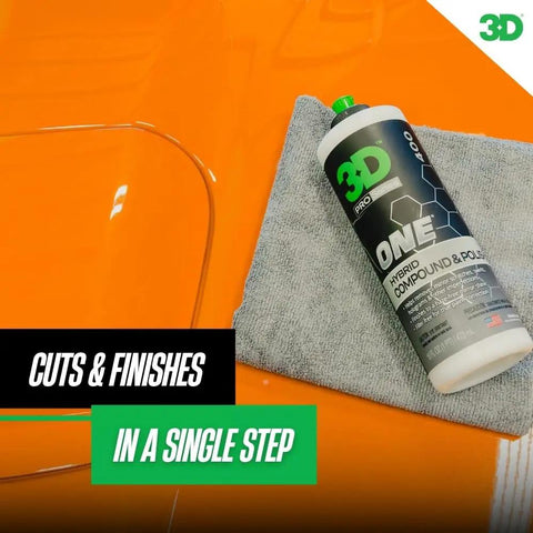 One Step Car Scratch And Swirl Remover Hybrid Rubbing Compound And Polish For True Paint Correction And Showroom Shine, 8 oz bottle.