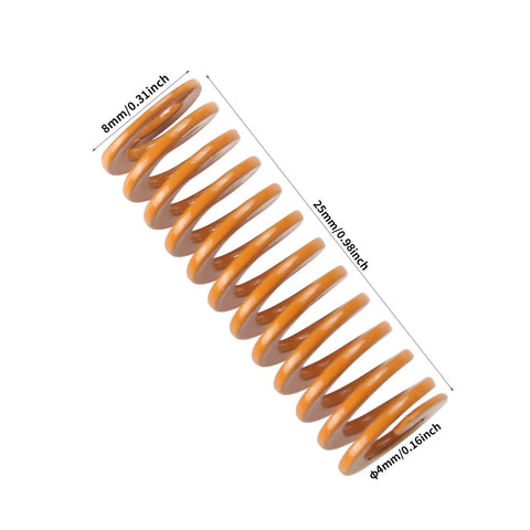 Ender 3 S1 Plus Bed Springs Upgrade Pack Of 10 8mm OD 25mm Length Drop In Replacement for heatbed leveling yellow spring
