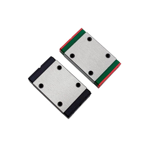 Beefed Up Compact Miniature Linear Guide Rail With Slider Block For Precision CNC Machines And Robotic Arms Low Friction Ball Or Roller Bearing System That Cuts Wear And Tear For Heavy Radial And Axial Loads 250mm Length shown with two slider blocks