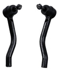Nissan Front Outer Tie Rod Ends 2Pc Set Left And Right For Altima Maxima Murano 2007-2014 Infiniti FX37 QX70 Compatible Steering Tie Rods ES800357 ES800358, black metal pair