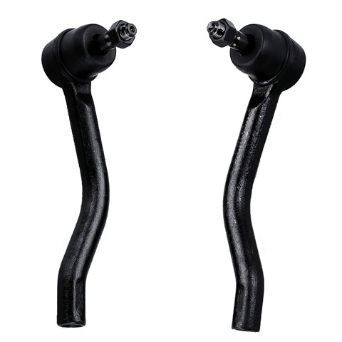 Nissan Front Outer Tie Rod Ends 2Pc Set Left And Right For Altima Maxima Murano 2007-2014 Infiniti FX37 QX70 Compatible Steering Tie Rods ES800357 ES800358, black metal pair