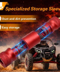 EVRBUL wheel bearing grease tool with storage tube, red aluminum, fits 30mm/39mm hubs for UTV/ATV front and rear.
